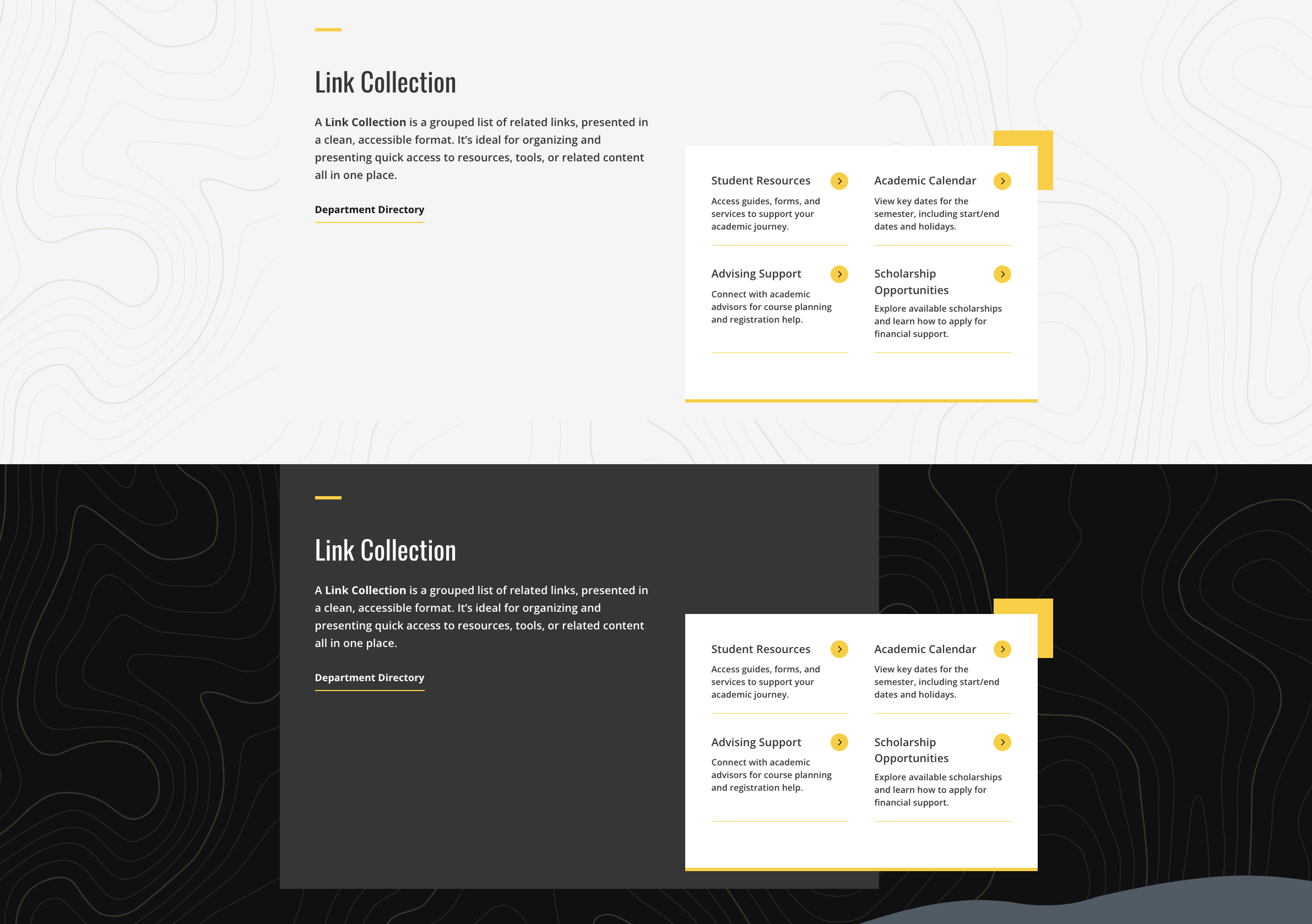 Example of a light and dark Link Collection