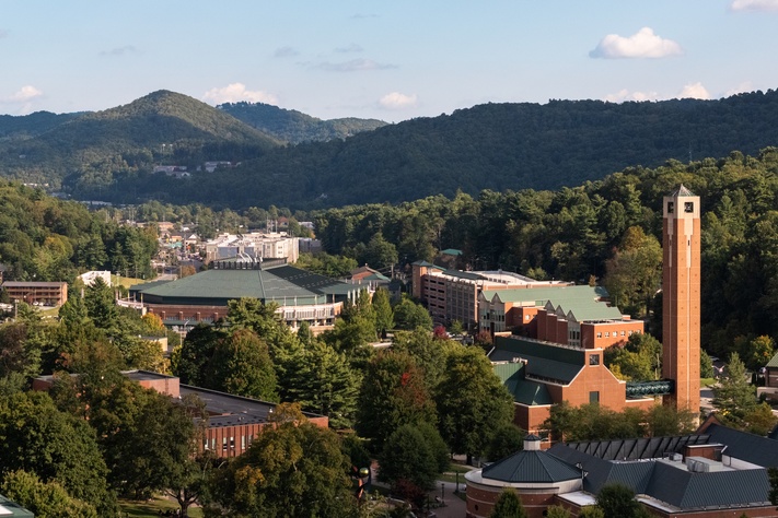 App State campus skyline